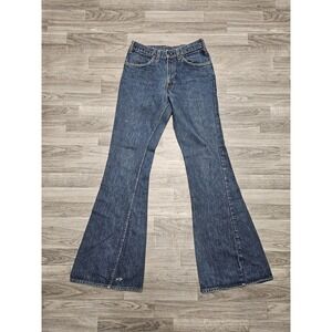 Vintage 70's Levi's Jeans Orange Tab Bell Bottom Flares 31X37 Made In USA